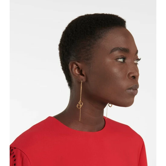 Valentino VLogo Signature Threader Earrings 4 Valentino VLogo Signature Threader Earrings - Image 2