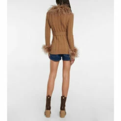 Valentino Feather-trimmed Wool Cardigan -Deals Valentino Store unnamed file 1057