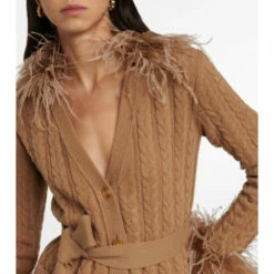 Valentino Feather-trimmed Wool Cardigan -Deals Valentino Store unnamed file 1058