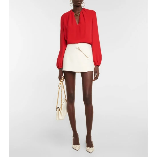 Valentino Crêpe Couture Miniskirt 3 Valentino Crêpe Couture Miniskirt