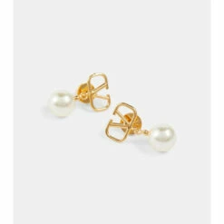Valentino VLogo Faux Pearl Earrings -Deals Valentino Store unnamed file 1075