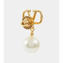 Valentino VLogo Faux Pearl Earrings -Deals Valentino Store unnamed file 1076