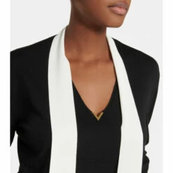 Valentino VGOLD Tie-neck Virgin Wool Sweater -Deals Valentino Store unnamed file 108