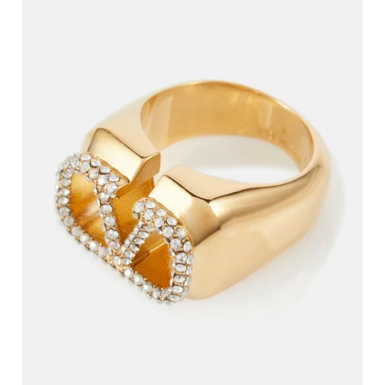 Valentino VLogo Embellished Ring 4 Valentino VLogo Embellished Ring - Image 2