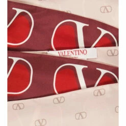 Valentino VLogo Printed Silk Scarf -Deals Valentino Store unnamed file 1092