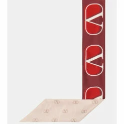 Valentino VLogo Printed Silk Scarf -Deals Valentino Store unnamed file 1093