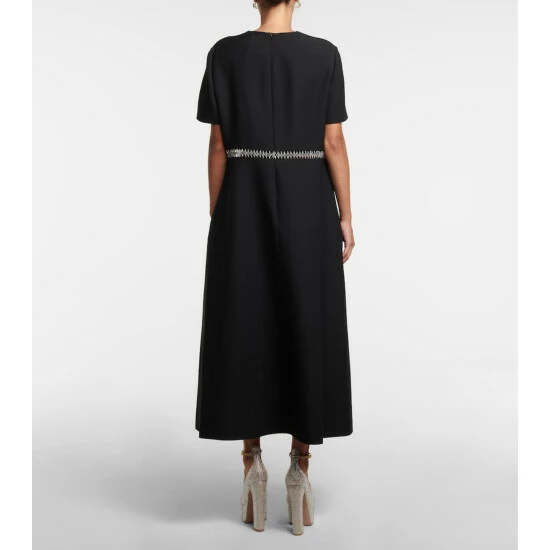 Valentino Silk Crêpe Midi Dress 4 Valentino Silk Crêpe Midi Dress - Image 2