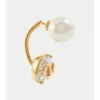 Valentino VLogo Faux Pearl And Crystal Single Earring