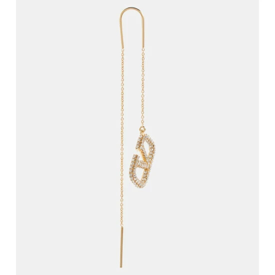 Valentino VLogo Signature Embellished Earrings 3 Valentino VLogo Signature Embellished Earrings