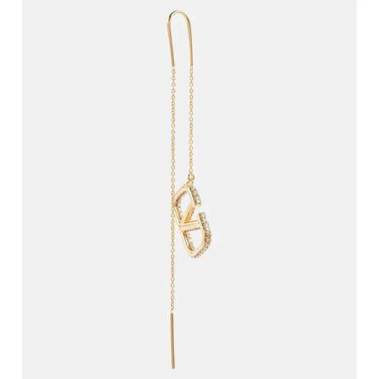 Valentino VLogo Signature Embellished Earrings 6 Valentino VLogo Signature Embellished Earrings - Image 4