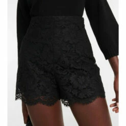Valentino High-rise Lace Shorts -Deals Valentino Store unnamed file 1129