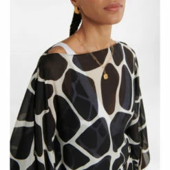 Valentino Printed Cotton And Silk Kaftan -Deals Valentino Store unnamed file 1141