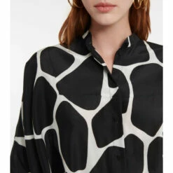 Valentino Printed Cotton And Silk Midi Dress 9 Valentino Printed Cotton And Silk Midi Dress -Deals Valentino Store unnamed file 1156