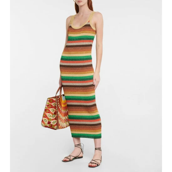 Valentino Lurex® Striped Midi Dress 3 Valentino Lurex® Striped Midi Dress