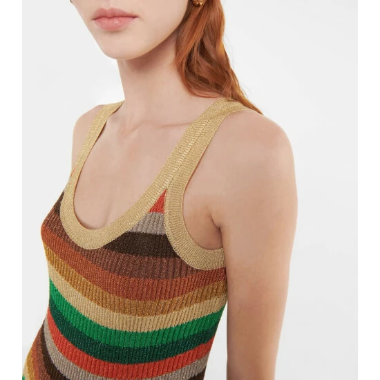 Valentino Lurex® Striped Midi Dress 5 Valentino Lurex® Striped Midi Dress - Image 3