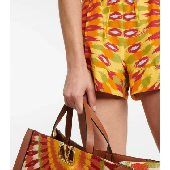 Valentino Printed Silk And Cotton Shorts 5 Valentino Printed Silk And Cotton Shorts - Image 3