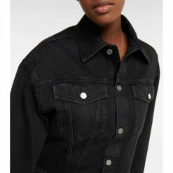 Valentino Feather-trimmed Denim Jacket -Deals Valentino Store unnamed file 1198