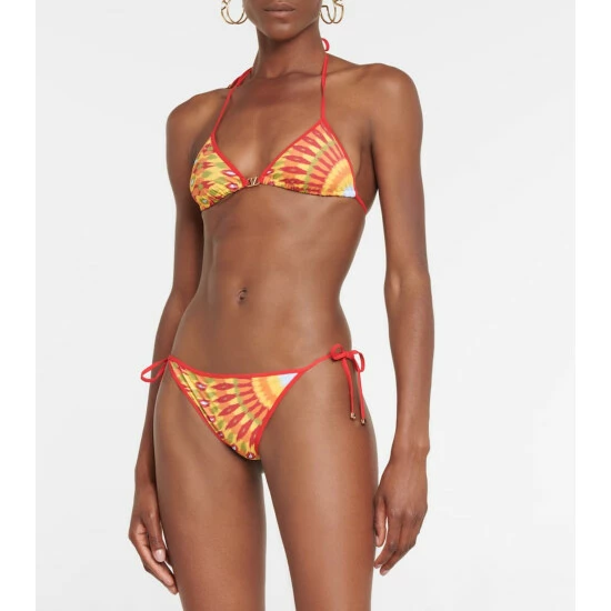 Valentino Printed Triangle Bikini 4 Valentino Printed Triangle Bikini - Image 2