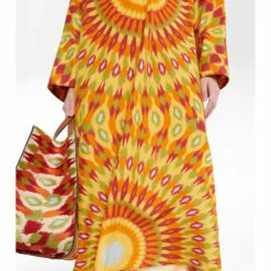 Valentino Printed Silk And Cotton Kaftan -Deals Valentino Store unnamed file 1238