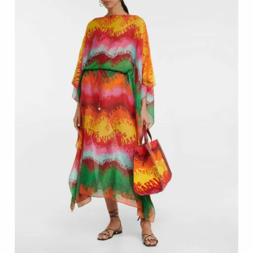 Valentino Printed Cotton And Silk Kaftan -Deals Valentino Store unnamed file 1240