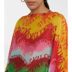 Valentino Printed Cotton And Silk Kaftan -Deals Valentino Store unnamed file 1242