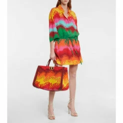 Valentino Printed Silk Minidress