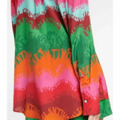 Valentino Printed Silk And Cotton Shirt -Deals Valentino Store unnamed file 1252