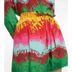 Valentino Printed Silk And Cotton Shorts -Deals Valentino Store unnamed file 1265