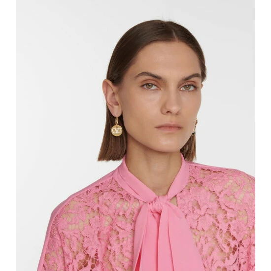 Valentino VLOGO Embellished Earrings 4 Valentino VLOGO Embellished Earrings - Image 2