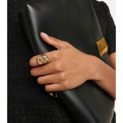 Valentino VLogo Crystal-embellished Ring