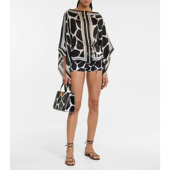 Valentino Printed Silk Charmeuse Top 3 Valentino Printed Silk Charmeuse Top