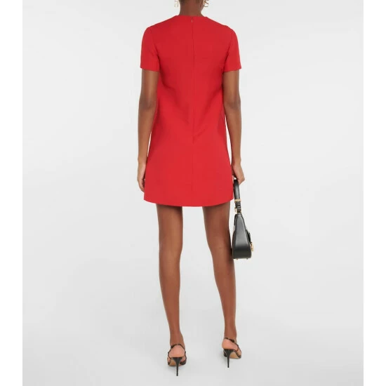 Valentino VGOLD Wool And Silk Crêpe Minidress 4 Valentino VGOLD Wool And Silk Crêpe Minidress - Image 2