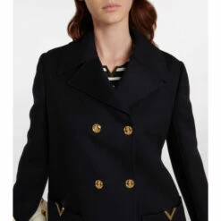 Valentino Wool And Cashmere Pea Coat -Deals Valentino Store unnamed file 1353