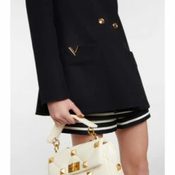 Valentino Wool And Cashmere Pea Coat -Deals Valentino Store unnamed file 1354