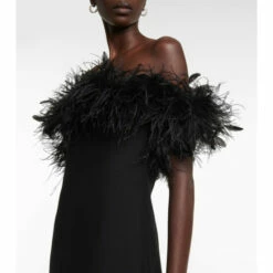 Valentino Feather-trimmed Crêpe Minidress -Deals Valentino Store unnamed file 1364