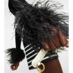 Valentino Feather-trimmed Ribbed-knit Top -Deals Valentino Store unnamed file 1368