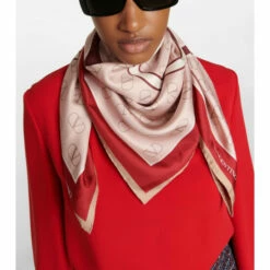 Valentino VLogo Silk Twill Scarf