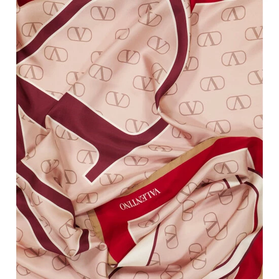 Valentino VLogo Silk Twill Scarf 4 Valentino VLogo Silk Twill Scarf - Image 2