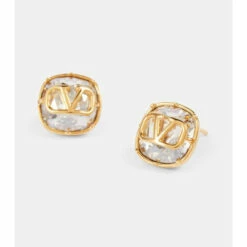Valentino VLogo Crystal Stud Earrings -Deals Valentino Store unnamed file 1409