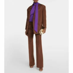 Valentino Scarf Neckline Cotton-blend Shirt