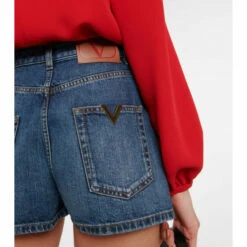 Valentino High-rise Denim Shorts -Deals Valentino Store unnamed file 1433