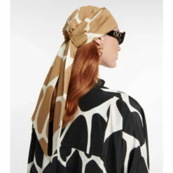 Valentino Printed Silk And Cotton Headscarf