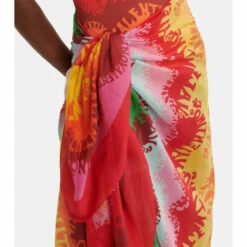 Valentino Printed Cotton And Silk Beach Cover-up 8 Valentino Printed Cotton And Silk Beach Cover-up -Deals Valentino Store unnamed file 1449