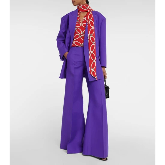 Valentino Crêpe Couture Wide-leg Pants 3 Valentino Crêpe Couture Wide-leg Pants