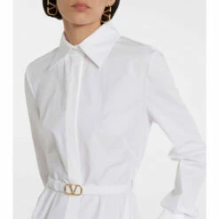 Valentino VLogo Cotton Poplin Shirt Dress 8 Valentino VLogo Cotton Poplin Shirt Dress -Deals Valentino Store unnamed file 1461