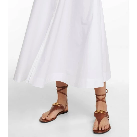 Valentino VLogo Cotton Poplin Shirt Dress 6 Valentino VLogo Cotton Poplin Shirt Dress - Image 4