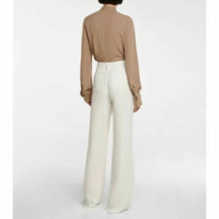 Valentino High-rise Silk Wide-leg Pants -Deals Valentino Store unnamed file 1473