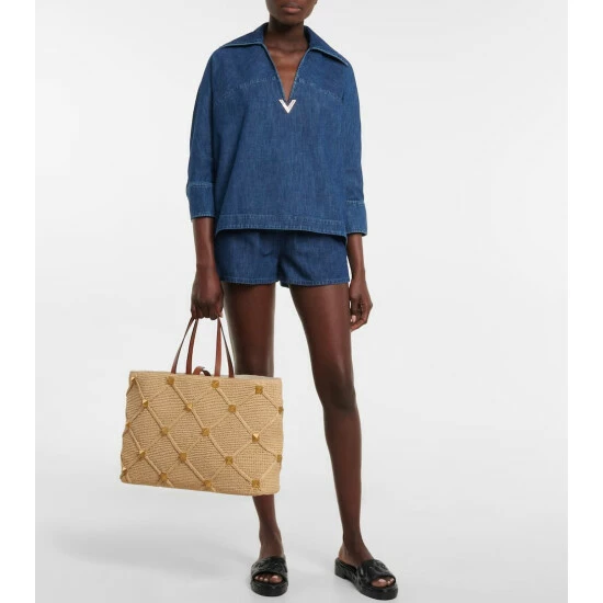 Valentino Embellished Denim Top 3 Valentino Embellished Denim Top