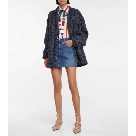 Valentino High-rise Denim Miniskirt 3 Valentino High-rise Denim Miniskirt