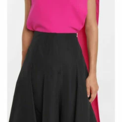 Valentino Pleated Cotton-blend Midi Skirt -Deals Valentino Store unnamed file 1513